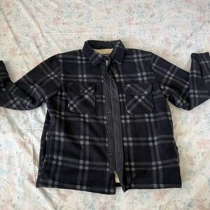 Maxxsel Quality Outerwear Men’s XL Plaid Fleece Jacket